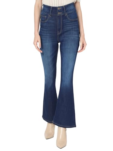 VERO MODA Women's Bootcut Dark Blue Jeans