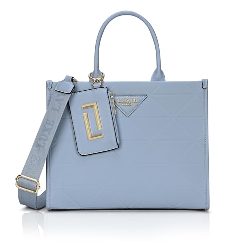 Lavie Luxe Women's Mona26 Large Box Satchel Bag | Satchel Handbag for Work | Ladies Purse | Stylish Shoulder Bag | Gift for Women