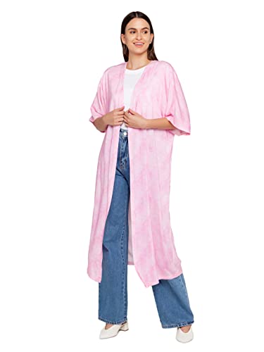 Zink London Pink Tie and Dye Women's Shrug