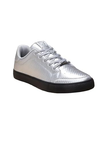 OFF LIMITS Men Skyline Select Casual Sneakers,Silver/Black,9 UK