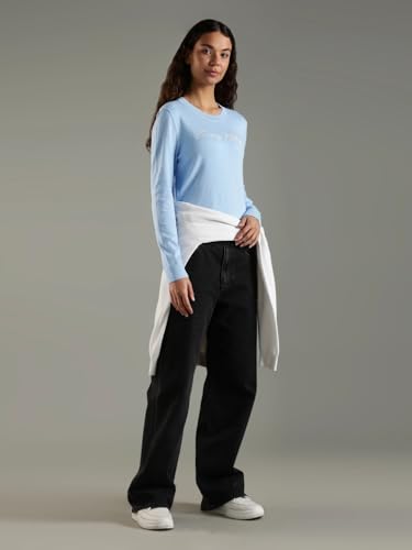 Tommy Hilfiger Regular Fit Cotton Round Neck Sweater Blue