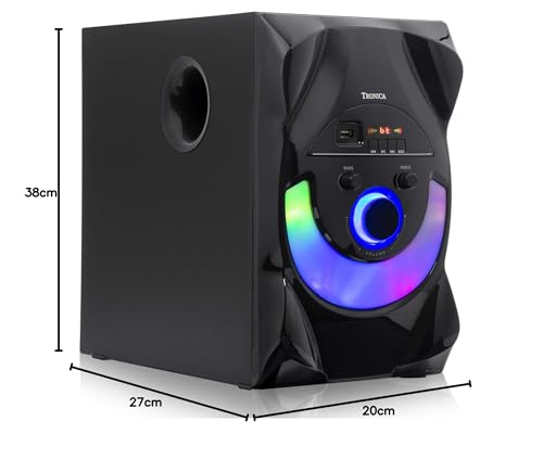 TRONICA BT555 4.1 Home Theater System with Bluetooth/FM/USB/Aux/TV Support & Remote Control Home Dj Night, Extra Base Wireless Amplifier, Bluetooth Multimedia Speaker (6inches Woofer 90W Output)