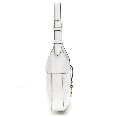 Guess Women's White Solid Crossbody Bag| Ladies Purse Handbags | Gift For Ladies