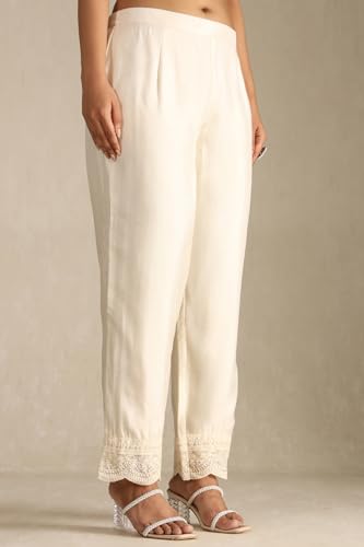 Soch Women's Cotton Blend Salwar Suit Set (OWS5CD21910_Off White