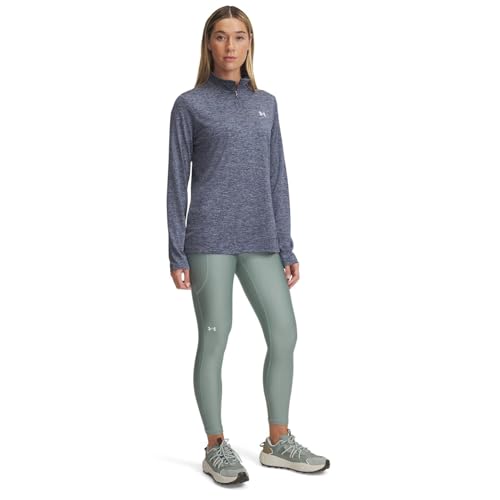 Under Armour womens Heatgear Armour High Waisted Ankle No-slip Leggings Leggings, (349) Silica Green / / White, M