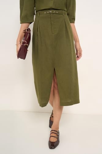 Annabelle by Pantaloons Womens Skirt_SS25WWANSKT00010E64A45_Capulet Olive_2XL