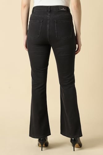 Women Black Mid Wash Jeans