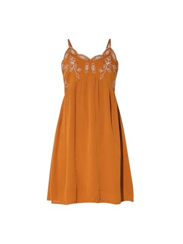 ONLY Women's Fit and Flare Brown Dress