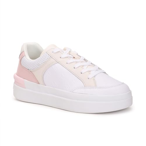 Women Embossed Court Sneakers