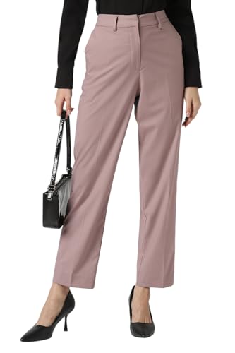 Van Heusen Women's Regular Casual Pants (VWTFCRGPF41454_Lilac