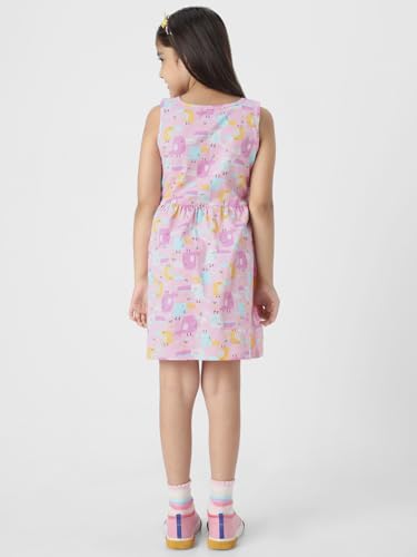 Nautinati Girls Printed Fit & Flare Dress | Cotton | Age 3M-6Years Red