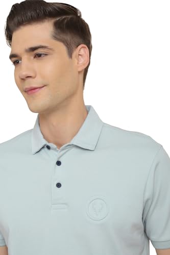Allen Solly Men's Regular Fit T-Shirt (ALKPARGFM32647_Blue