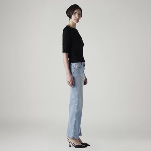Levi's Women's 726 Light-Blue Flared Fit High Rise Jeans
