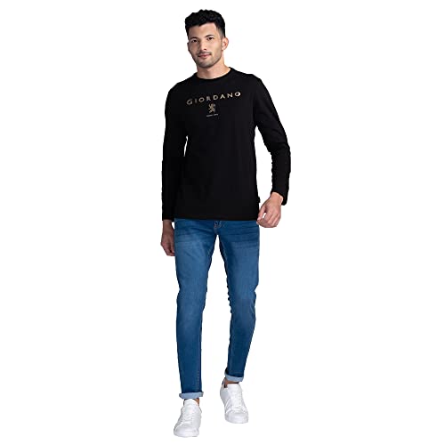 Giordano Men's Slim Fit Stretchable Jeans Blue