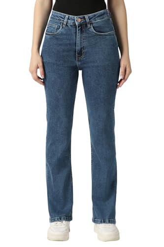 Women Blue Mid Wash Jeans