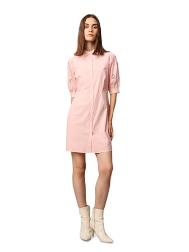 ONLY Women's Pink Shirt Dress