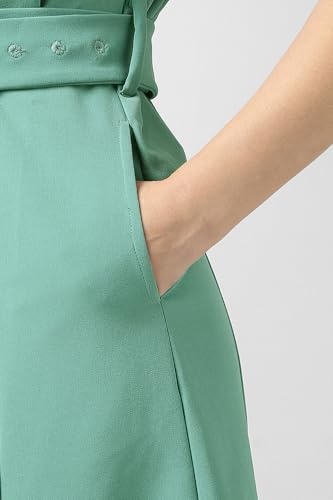 Van Heusen Women's PolyesterBlend Modern Knee-Length Dress (VWDRCRGFG43860_Green