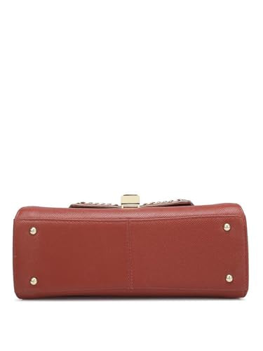 Da Milano Genuine Leather Brown Satchel (01564) (Small)