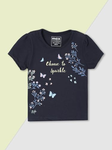 Max Girls Graphic Printed T-Shirt - Pack of 5