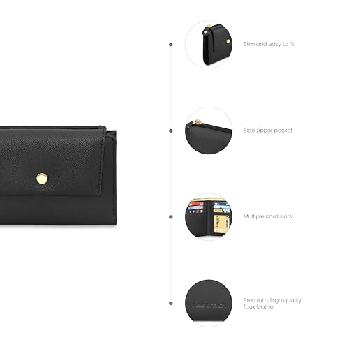 Fastrack Women's Black Wallet-Small (F23SWLSMS05BK1)