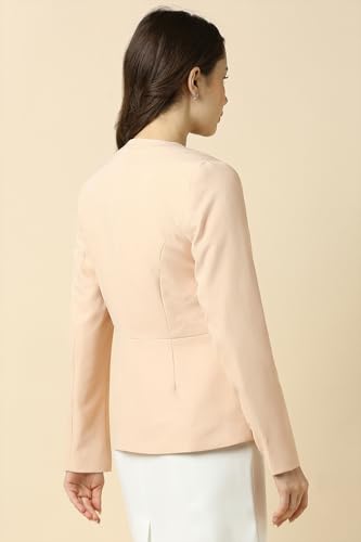 Allen Solly Women's Blazer (AHBZWRGFI19090_Beige