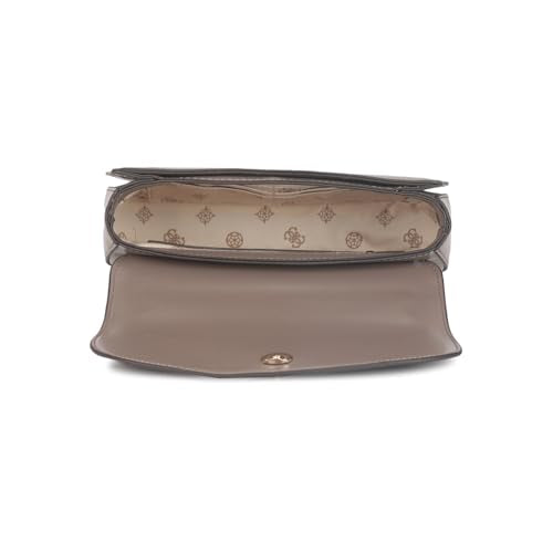 Guess Women's Dark Taupe Solid Crossbody Bag| Ladies Purse Handbags | Gift For Ladies