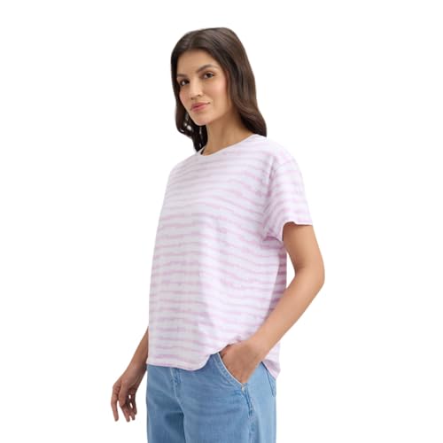 Pepe Jeans Women's Loose Fit T-Shirt (PL506145_Aubergine Purple