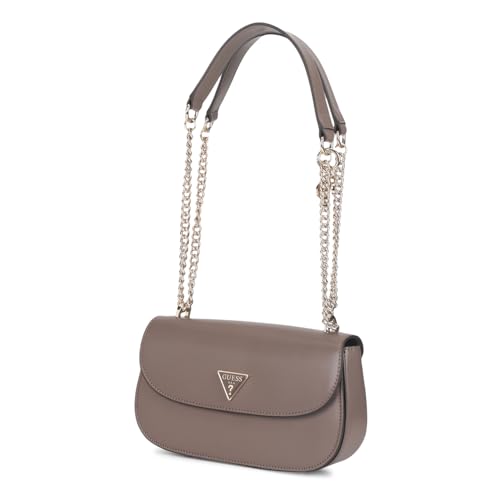 Guess Women's Dark Taupe Solid Crossbody Bag| Ladies Purse Handbags | Gift For Ladies
