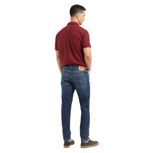Levi's Men's 512 Slim Tapered Fit Mid-Rise Mid Rise Jeans Dark Blue, 34