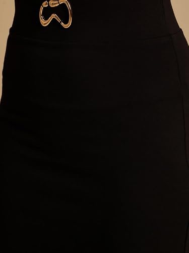 Kazo Lyric Pencil Midi Skirt for Women Black