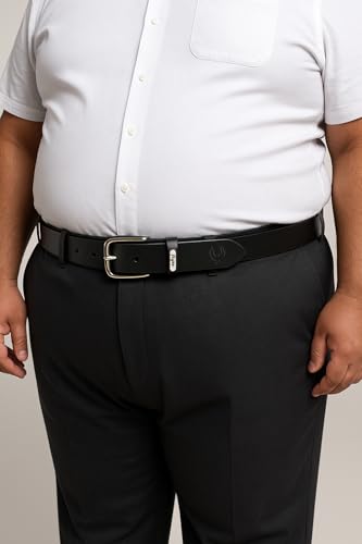 Flyer Extra Belt for Big Waist Men | Black Genuine Leather 72 Inch | Long and Strong | 2-Year Warranty | BL808