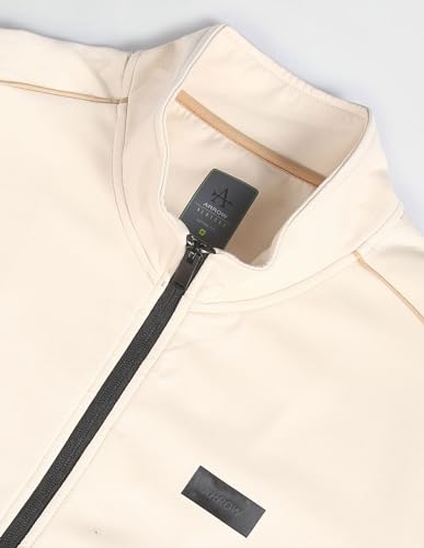 Arrow High Neck Panelled Sweatshirt Nude