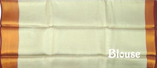 VFCollections - NITA AMBANI - BANARASI GOLDEN EMBOSSED PREMIUM SOFT TISSUE SILK SAREE (VFC649-2)