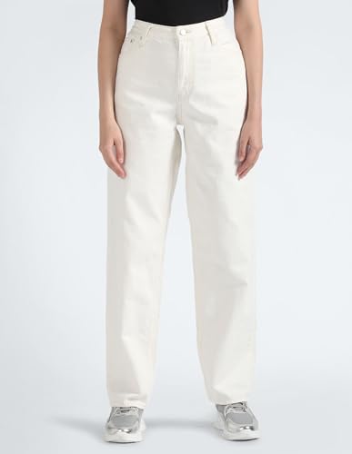 Calvin Klein Womens White Jeans (32)