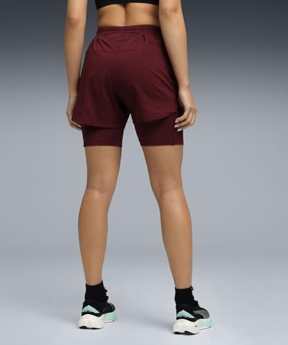 PUMA | Women's Ultra-Light 2-in-1 Running Shorts | Ruby Shimmer | XS