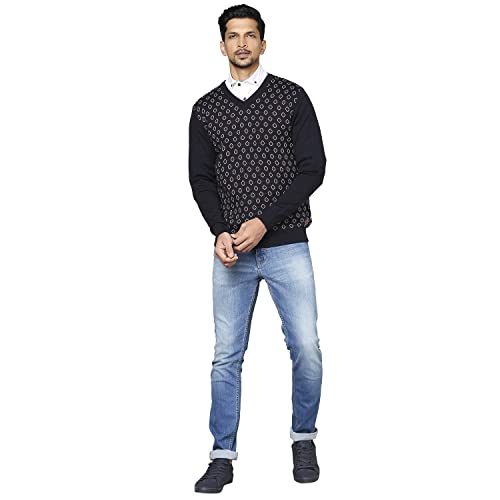Raymond Dark Blue Sweater (Size: 42)-RMWX01111-B8