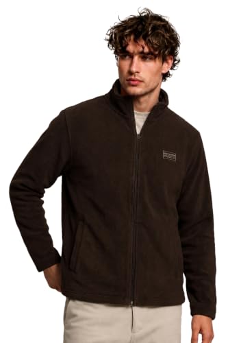 Van Heusen Men Feather Light Fleece Jacket with Zipper Pockets