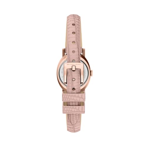 Michael Kors Maude Pink Quartz Leather Watch MK7587