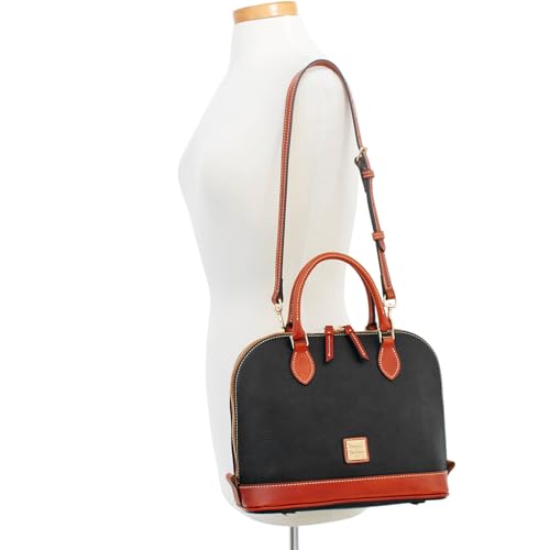 Dooney & Bourke Pebble Zip Zip Satchel Black