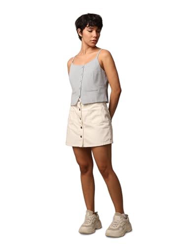 ONLY Women's Regular Fit White Top