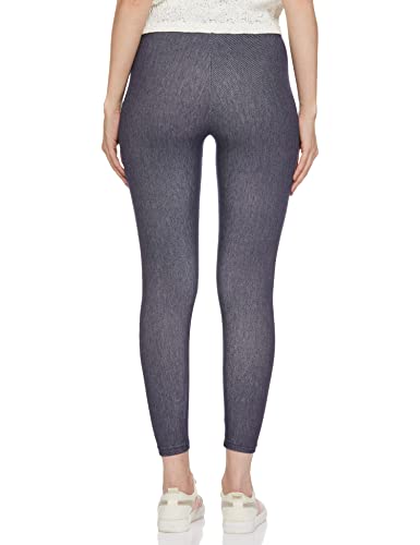 Max Women Solid Flexi Leggings (TCFDWI22FXNAVY)_XXL Blue
