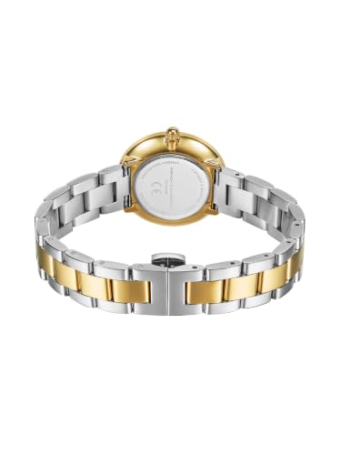French Connection | Champange Sunray Dial | Gold Two Tone Stainless Steel Bracelet Strap | Quartz Watch for Women - FCD10TM