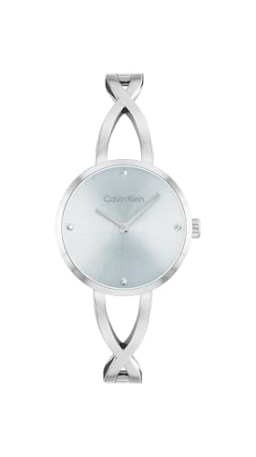 Calvin Klein Sculpted Embrace Qtz Basic Slim Ice Blue Round Dial Women's Watch- 25100058