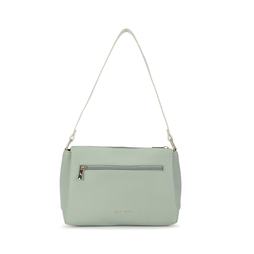 Fastrack Soft Serve Shoulder Bag for Women | Medium Size with Top Zip Closure, Buckle Detailing & Inner Organiser Pockets | Everyday Casual Shoulder Bag