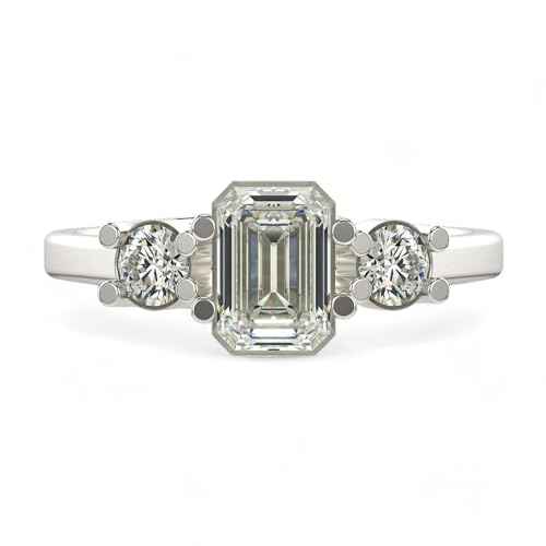 VALANOVA Hallmarked 18K Gold & Certified Lab Grown Diamond 1.18cts | Ring For Women's/Girls | Stylish & Elegant | VGR0461E | Ring Size: 17