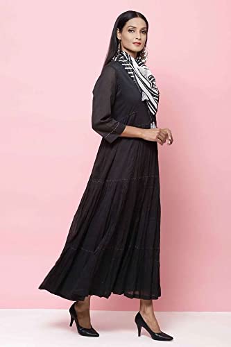 BIBA Women Solid Mix and Match(Casual D1323_Black_38)