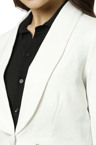 Allen Solly Women's Blazer (AHKZWRGF900567_White