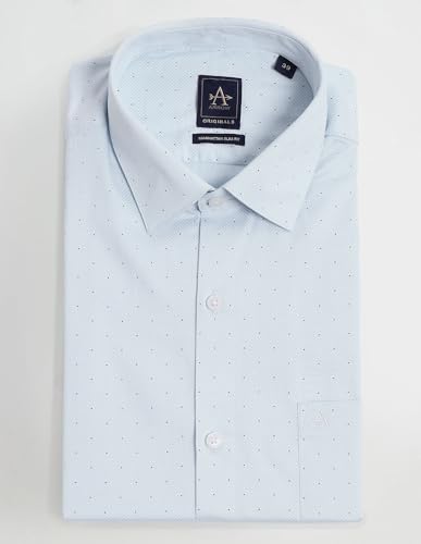 ARROW Men's Regular Fit Shirt (ARAEOSH1715_LT. Blue