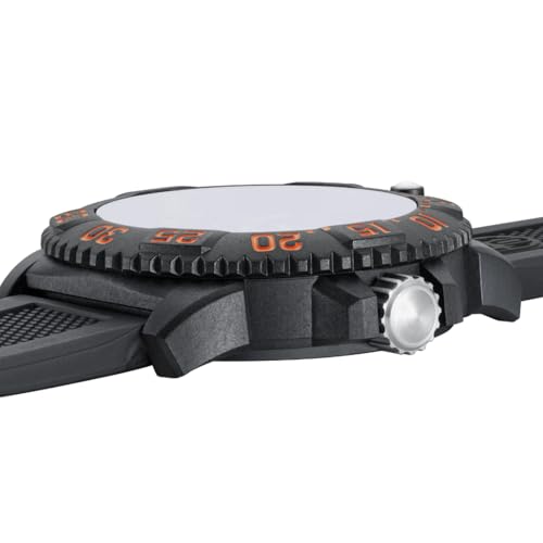 Luminox - Sea Lion 44mm Men’s Watch | SKU 2059.2 | Carbonox Case & Bezel | Swiss Quartz Ronda 515 | Constant Glow 25 Years | 100M Water Resistant | Black Silicone Strap | Swiss Made