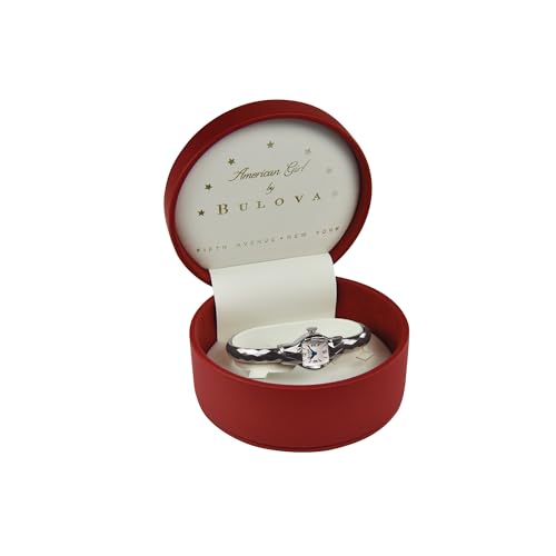 Bulova Ladies Limited Edition American Girl 2 Hand Silver Stainless Steel Quartz Bangle Watch Style:96L333, Silver